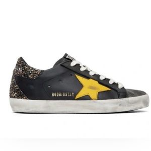 Golden Goose Black & Yellow Glitter Superstar
Sneakers - Sold Out - New $740